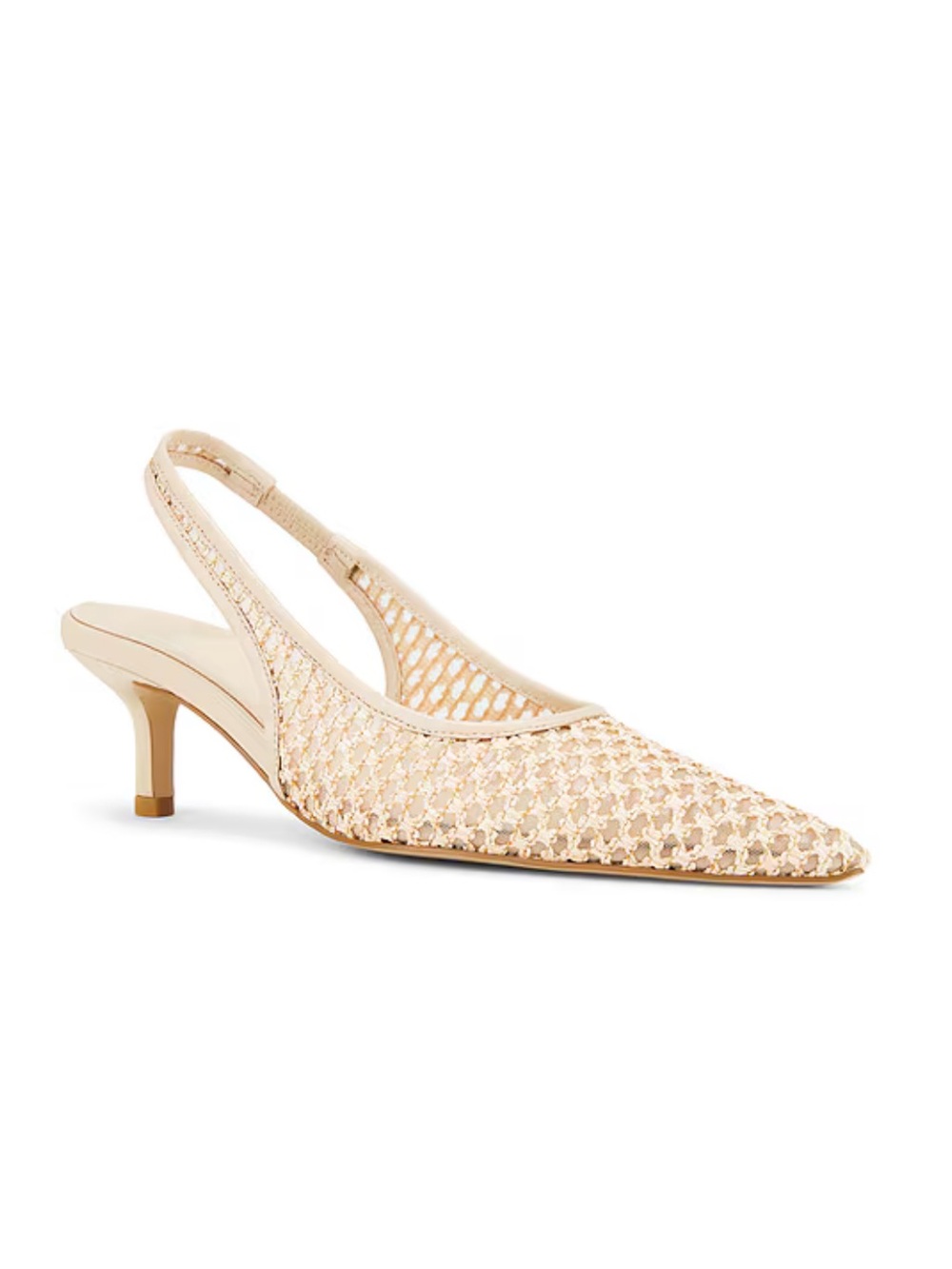 LPA Ti Amo Slingbacks Natural Raffia Beige Woven Kitten Heels shoes Revolve 7